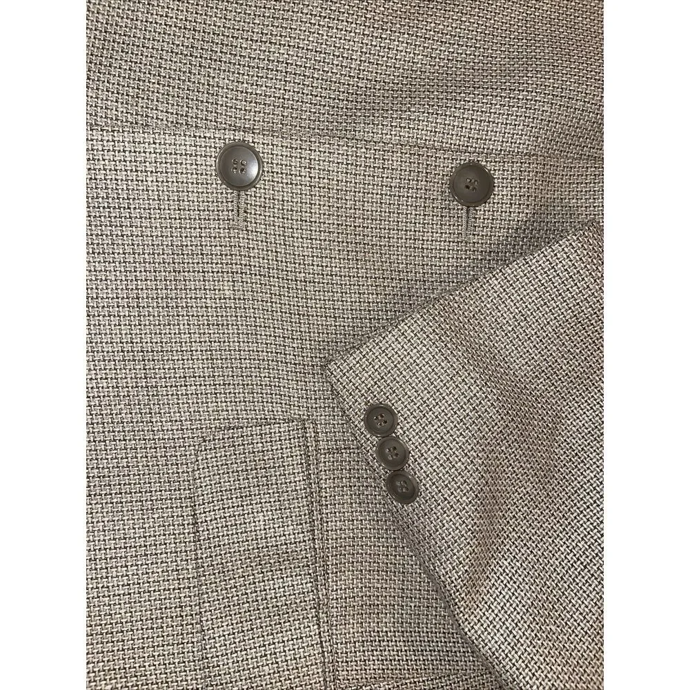 Mark Alexander Sports Coat Men 42R Beige 54% Silk 46%‎ Wool Canada